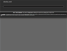 Tablet Screenshot of desta.net